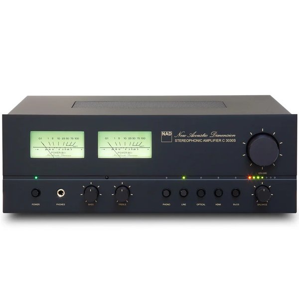 NAD C 3030S MQA Multi-Room Wireless Bluetooth/WiFi Network Integrated Amplifier (with HDMI & Phono)