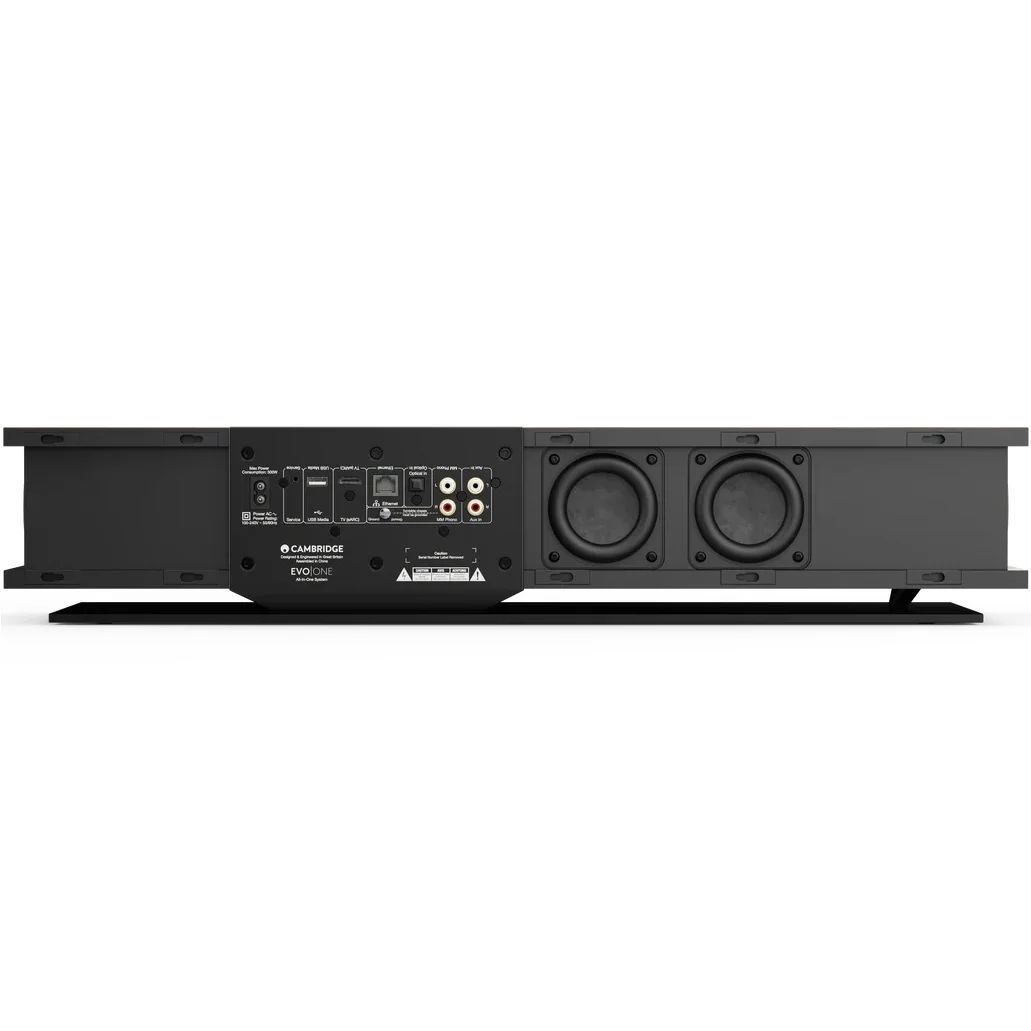 Cambridge Audio Evo One Multi-Room Wireless Bluetooth/WiFi Network Soundbar Speaker (with HDMI & Phono) - Midnight Black