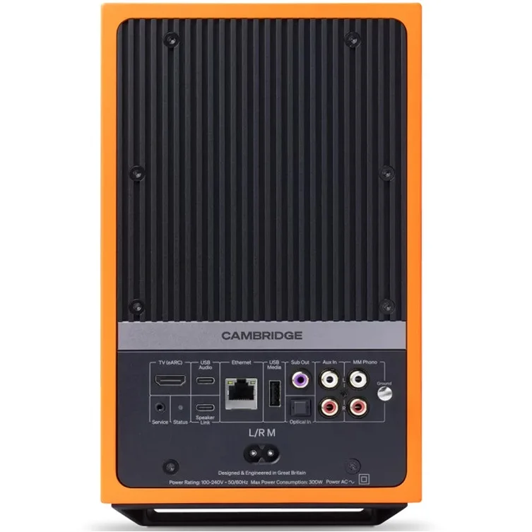 Cambridge Audio L/R M Wireless Bluetooth Desktop Bookshelf Speakers - Orange