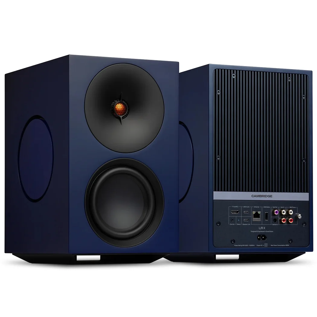Cambridge Audio L/R X Wireless Bluetooth Desktop Bookshelf Speakers - Blue