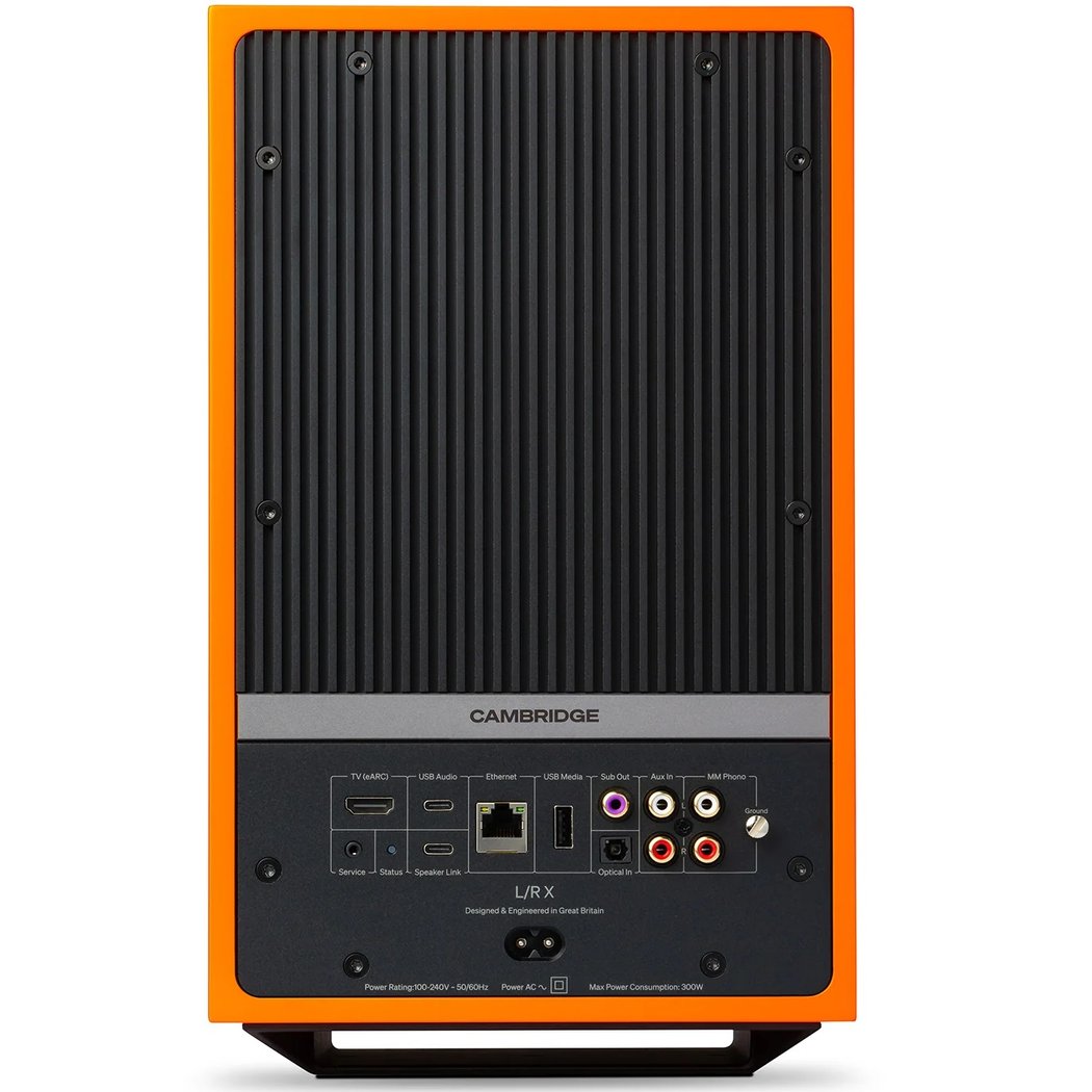 Cambridge Audio L/R X Wireless Bluetooth Desktop Bookshelf Speakers - Orange