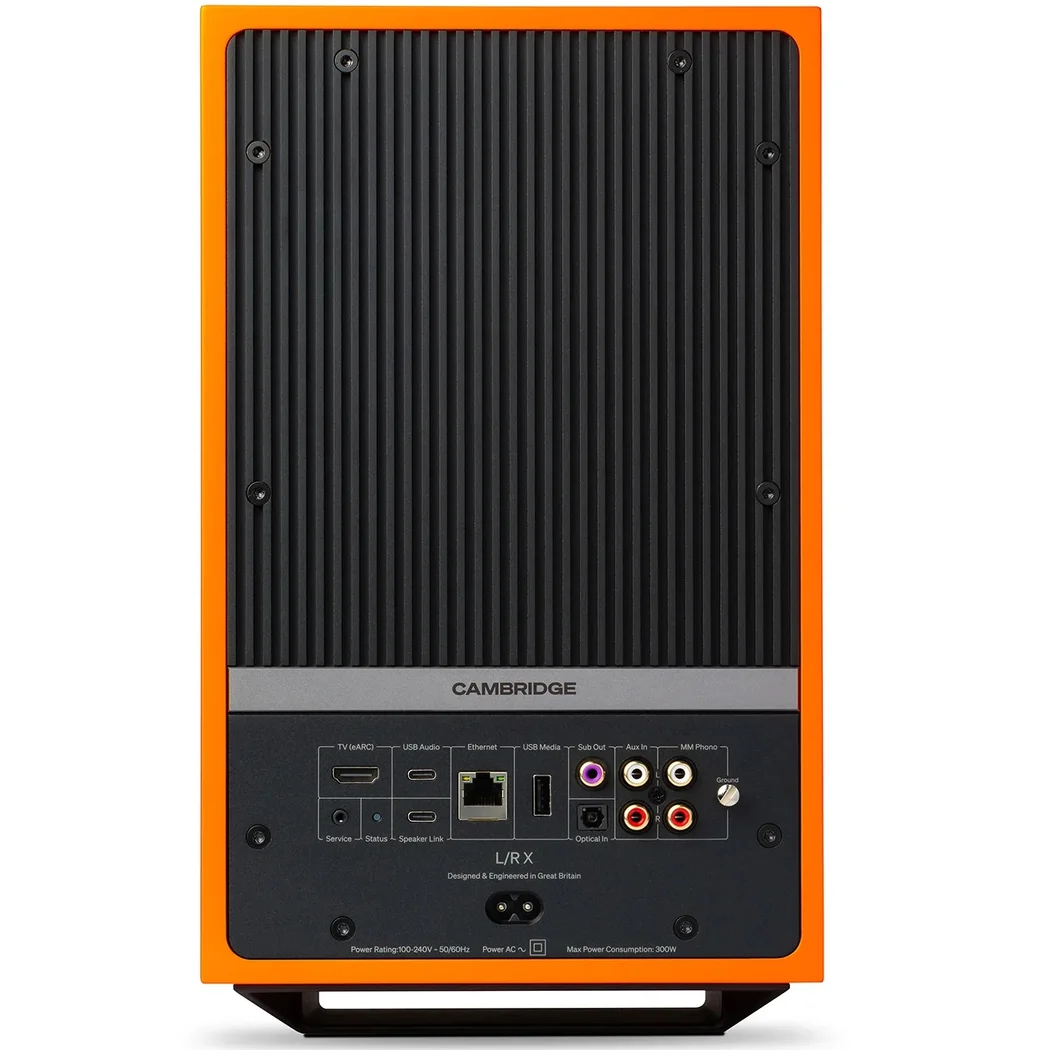 Cambridge Audio L/R X Wireless Bluetooth Desktop Bookshelf Speakers - Orange
