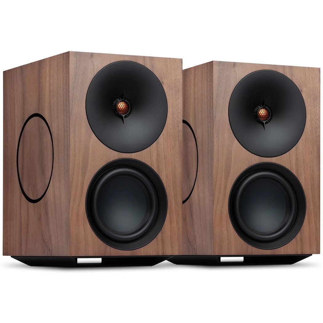 Cambridge Audio L/R X Wireless Bluetooth Desktop Bookshelf Speakers - Walnut