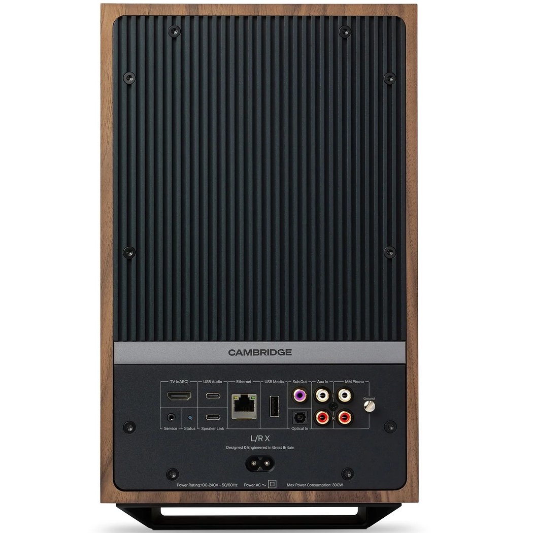 Cambridge Audio L/R X Wireless Bluetooth Desktop Bookshelf Speakers - Walnut
