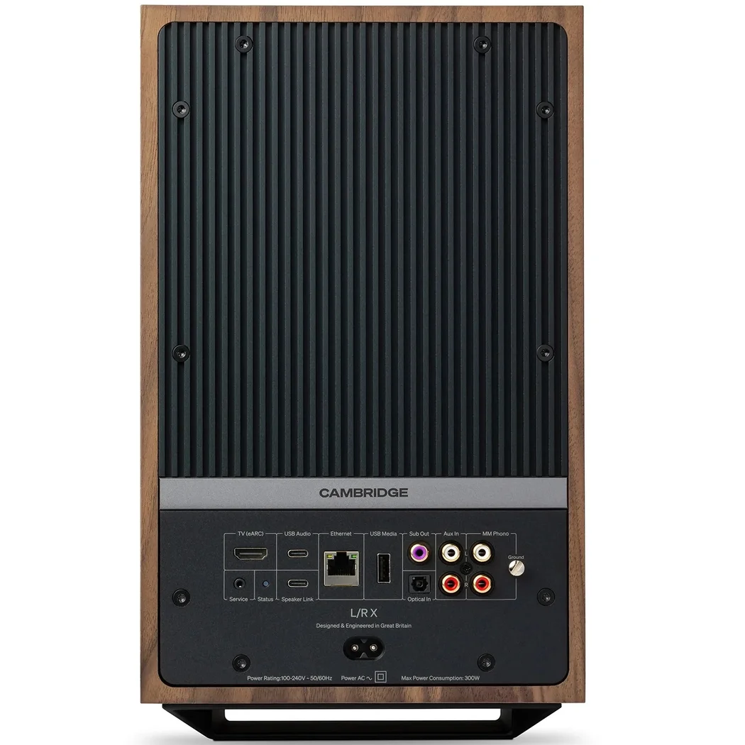 Cambridge Audio L/R X Wireless Bluetooth Desktop Bookshelf Speakers - Walnut