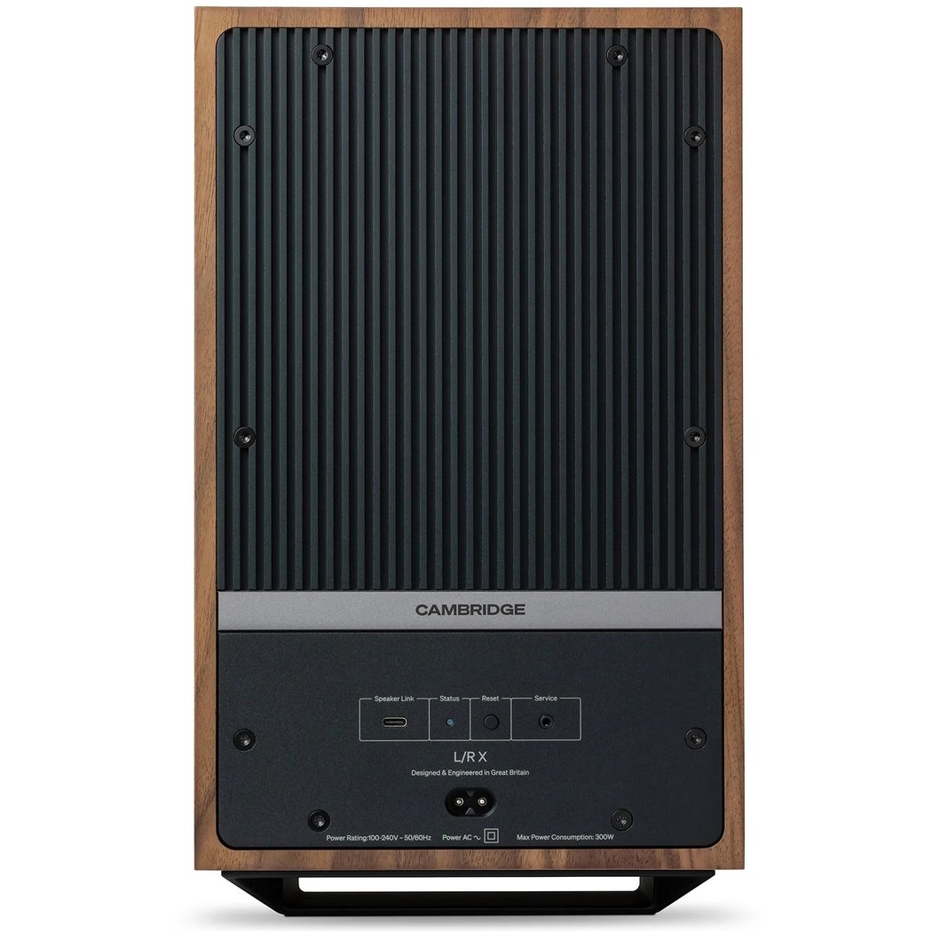 Cambridge Audio L/R X Wireless Bluetooth Desktop Bookshelf Speakers - Walnut
