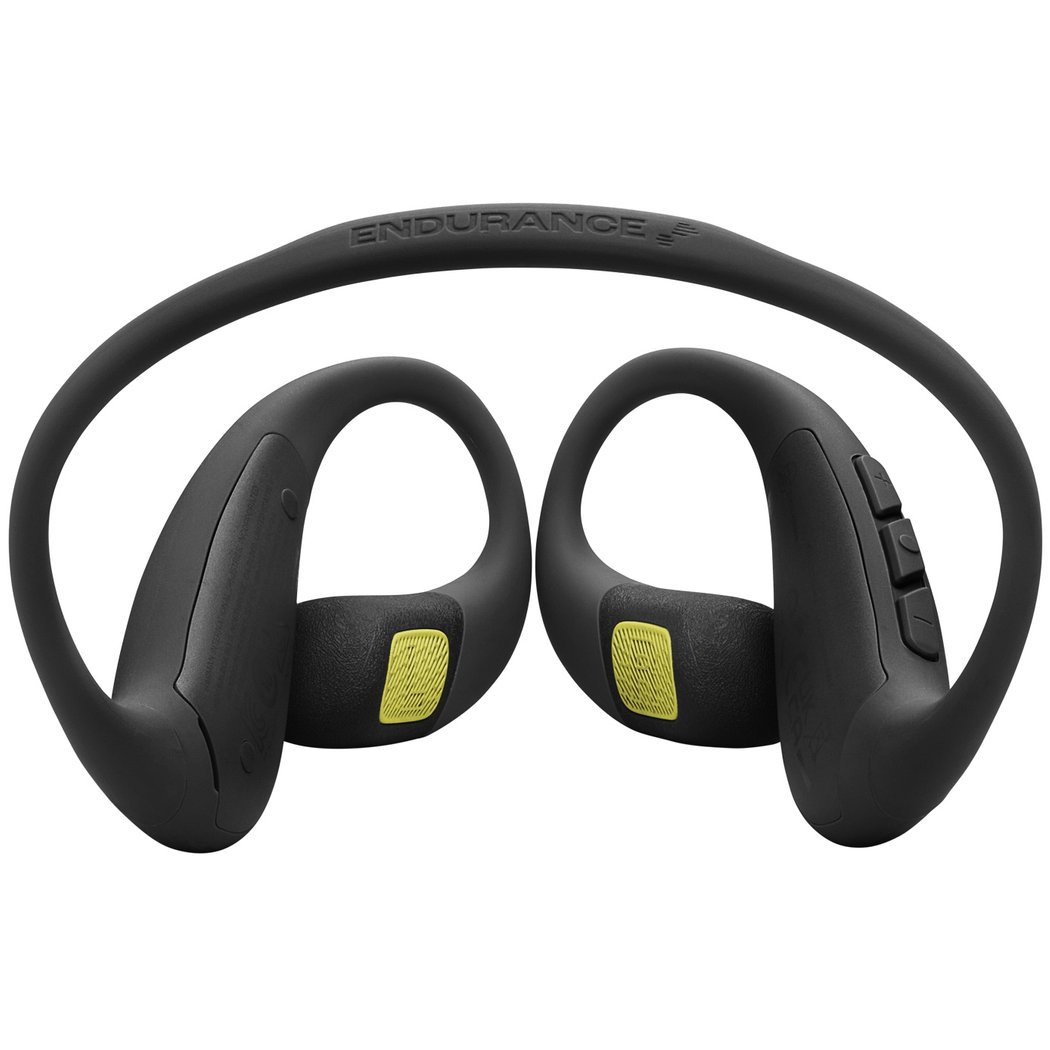 JBL Endurance Pace Waterproof Neckband Wireless Bluetooth Air Conduction Open-Ear Headphone with Mic - Black/Lime