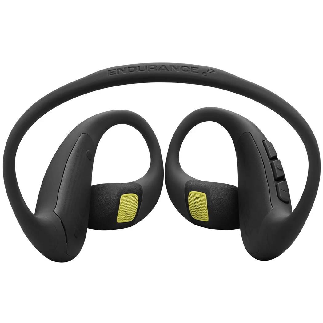 JBL Endurance Pace Waterproof Neckband Wireless Bluetooth Air Conduction Open-Ear Headphone with Mic - Black/Lime