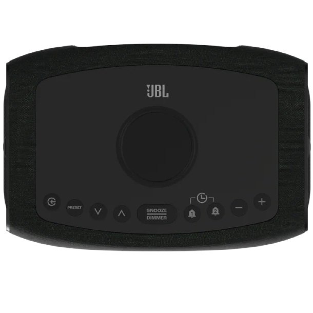 JBL Rise Wireless Bluetooth Desktop Speaker, Alarm Clock with FM Radio