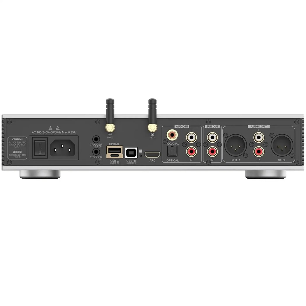Luxsin X9 Wireless Bluetooth/WiFi Network Streamer Pre-Amplifier, Desktop DAC & Headphone Amplifier (with HDMI)