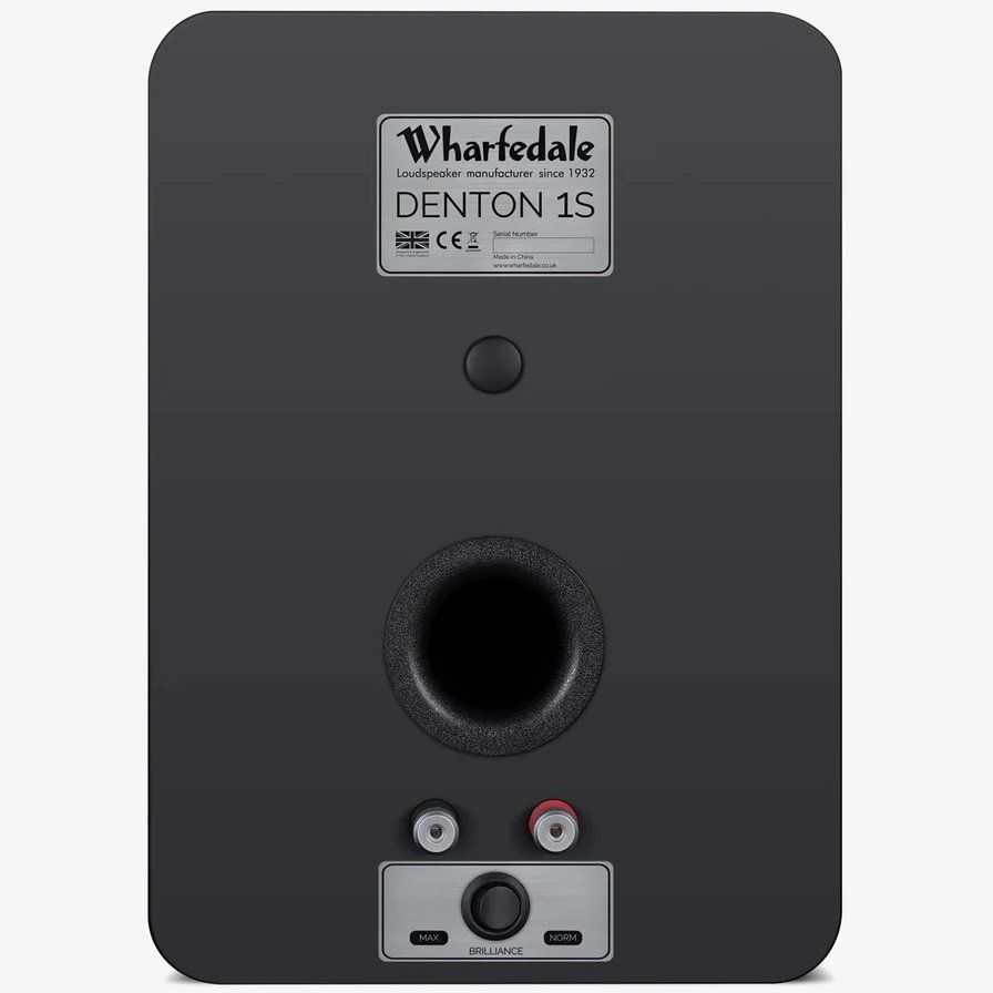 Wharfedale Denton 1S 2-Way Passive Desktop Bookshelf Speakers - Black