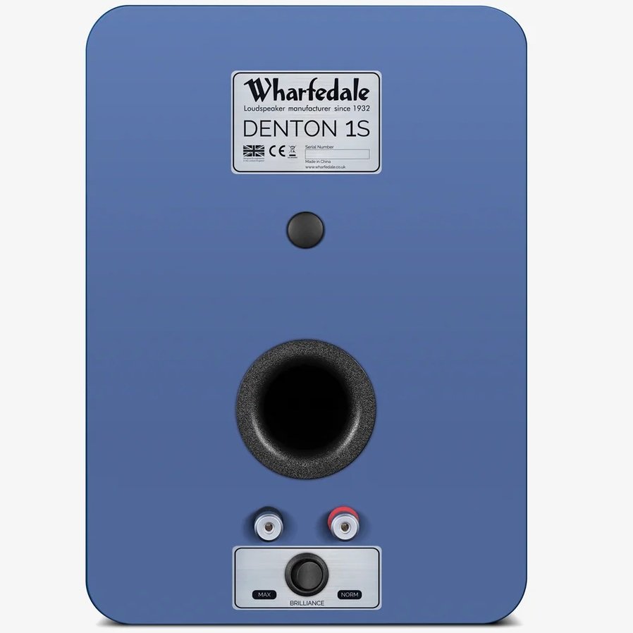Wharfedale Denton 1S 2-Way Passive Desktop Bookshelf Speakers - Blue