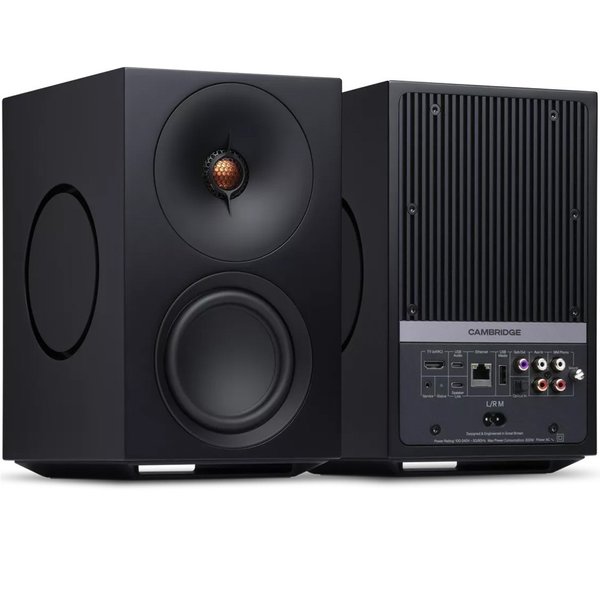 Cambridge Audio L/R M Wireless Bluetooth Desktop Bookshelf Speakers - Black