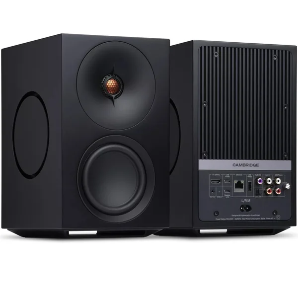 Cambridge Audio L/R M Wireless Bluetooth Desktop Bookshelf Speakers - Black