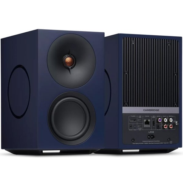Cambridge Audio L/R M Wireless Bluetooth Desktop Bookshelf Speakers - Blue