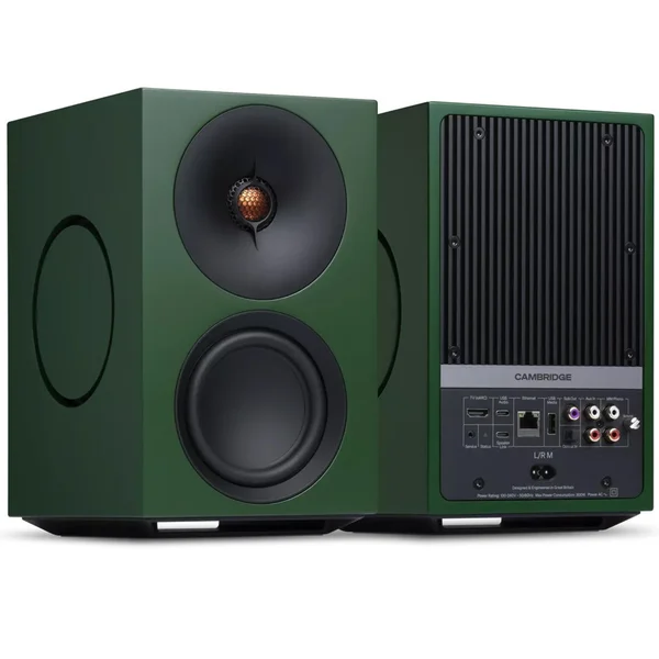 Cambridge Audio L/R M Wireless Bluetooth Desktop Bookshelf Speakers - Green