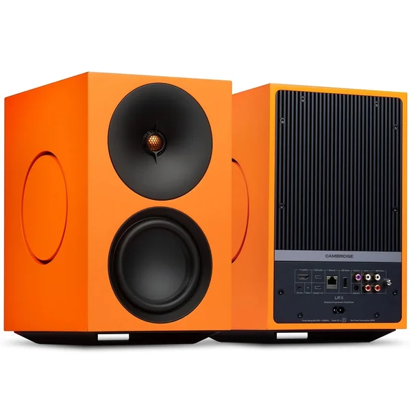 Cambridge Audio L/R X Wireless Bluetooth Desktop Bookshelf Speakers - Orange