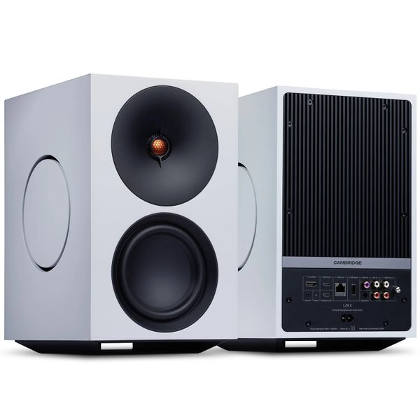 Cambridge Audio L/R X Wireless Bluetooth Desktop Bookshelf Speakers - White