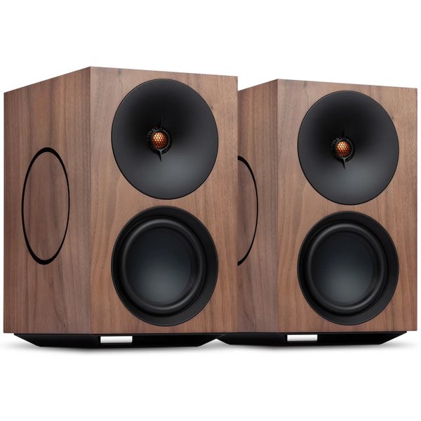 Cambridge Audio L/R X Wireless Bluetooth Desktop Bookshelf Speakers - Walnut
