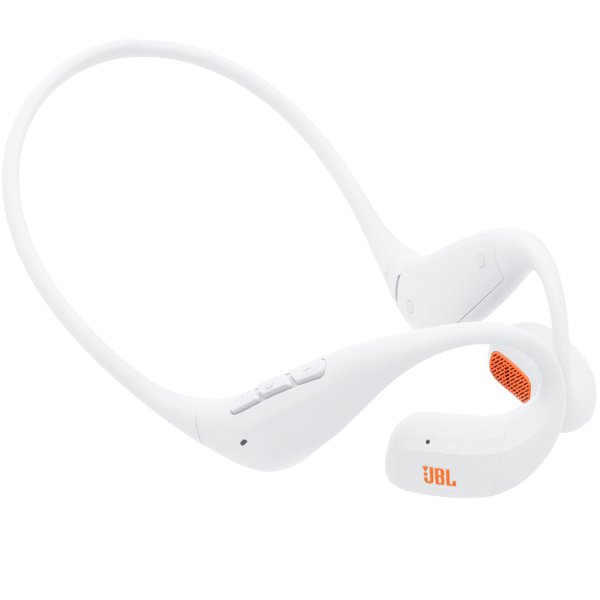 JBL Endurance Pace Waterproof Neckband Wireless Bluetooth Air Conduction Open-Ear Headphone with Mic - White