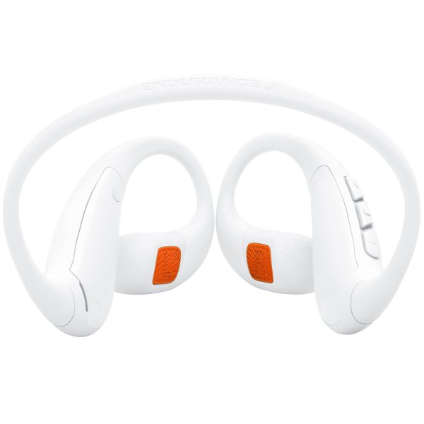 JBL Endurance Pace Waterproof Neckband Wireless Bluetooth Air Conduction Open-Ear Headphone with Mic - White