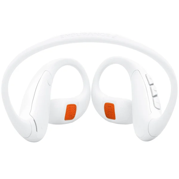 JBL Endurance Pace Waterproof Neckband Wireless Bluetooth Air Conduction Open-Ear Headphone with Mic - White
