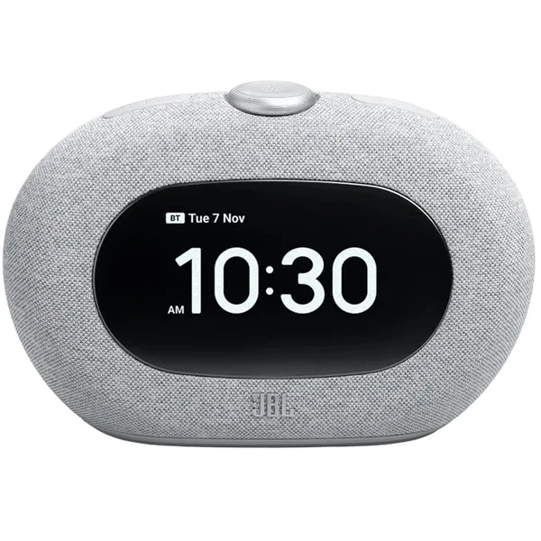 JBL Horizon 3 Wireless Bluetooth Desktop Speaker, Alarm Clock with FM Radio - Grey