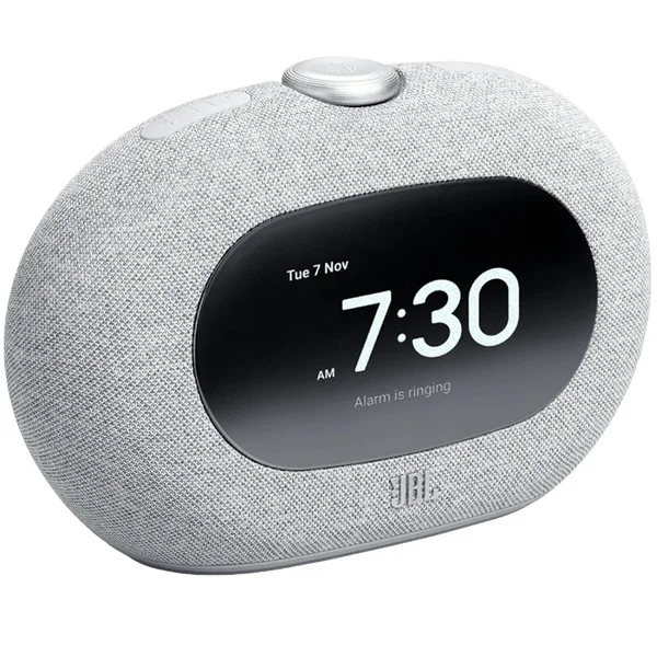 JBL Horizon 3 Wireless Bluetooth Desktop Speaker, Alarm Clock with FM Radio - Grey