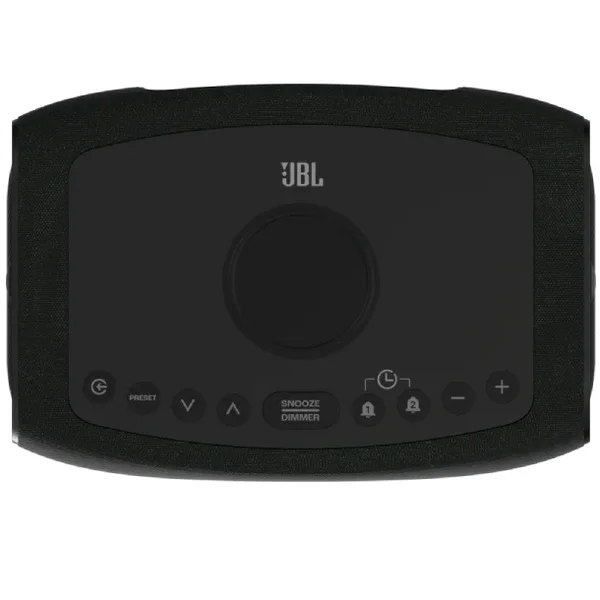JBL Rise Wireless Bluetooth Desktop Speaker, Alarm Clock with FM Radio