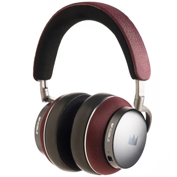 Noble Audio FoKus Apollo Pro 2-Driver (1PMD+1DD) Hybrid Wired/Wireless Noise-Cancelling Over-Ear Headphone with Mic - Burgundy