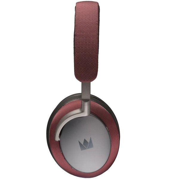 Noble Audio FoKus Apollo Pro 2-Driver (1PMD+1DD) Hybrid Bluetooth Noise-Cancelling/Wired Over-Ear Headphone with Mic - Burgundy