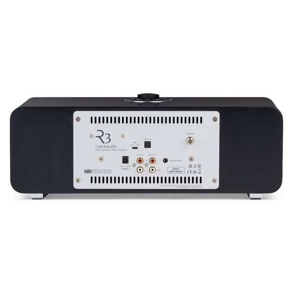 Ruark R3S Multi-Room Wireless Bluetooth/WiFi Network Desktop Speaker & CD Player with FM Radio - Charcoal