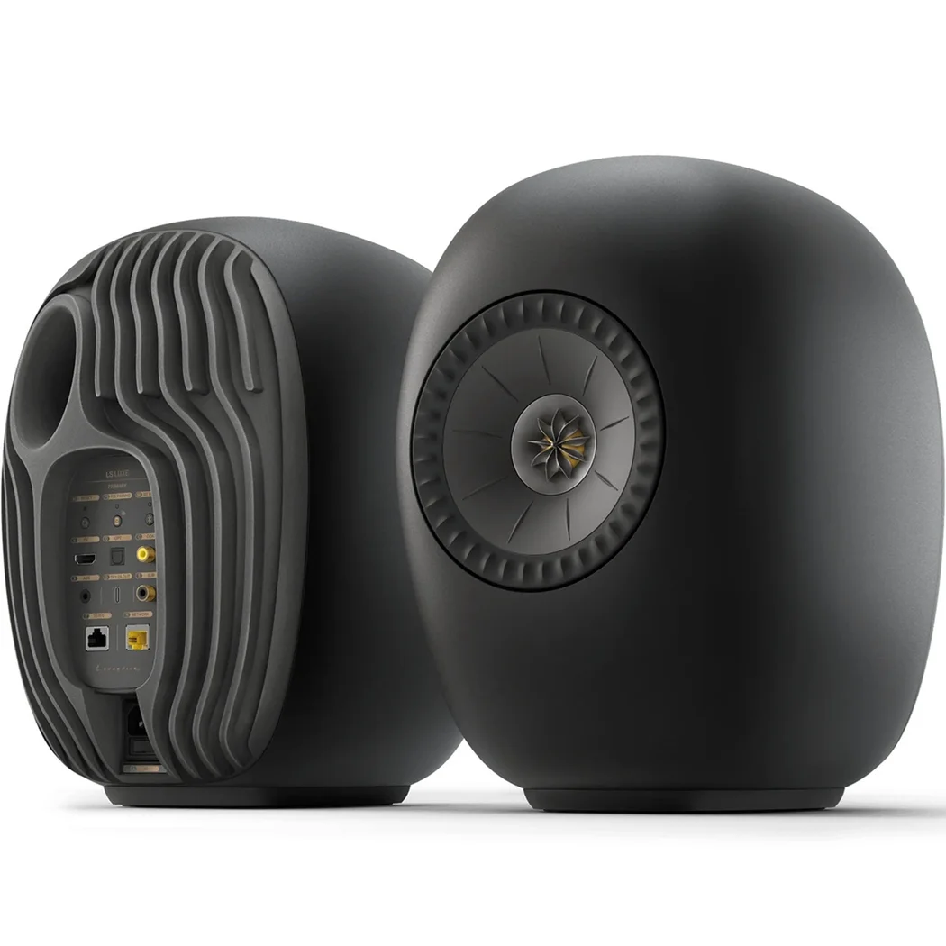 KEF LS LUXE Wireless Bluetooth WiFi Network Desktop Bookshelf Speakers HDMI eARC Eclipse Black