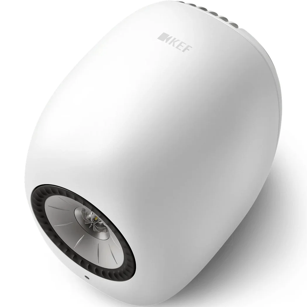 KEF LS LUXE Wireless Bluetooth WiFi Network Desktop Bookshelf Speakers HDMI eARC Mineral White