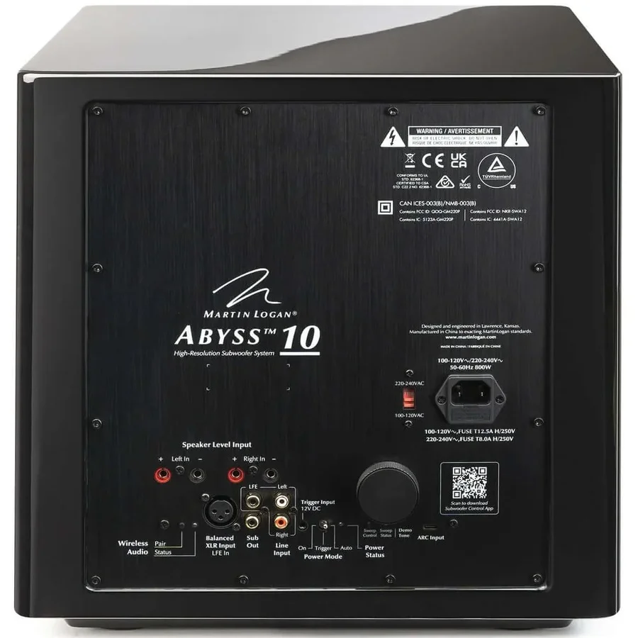 MartinLogan Abyss 10 Sealed Triple 10-inch (3x10inch) Powered Subwoofer