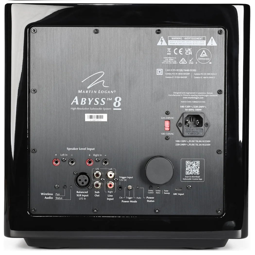 MartinLogan Abyss 8 Sealed Triple 8-inch (3x8inch) Powered Subwoofer