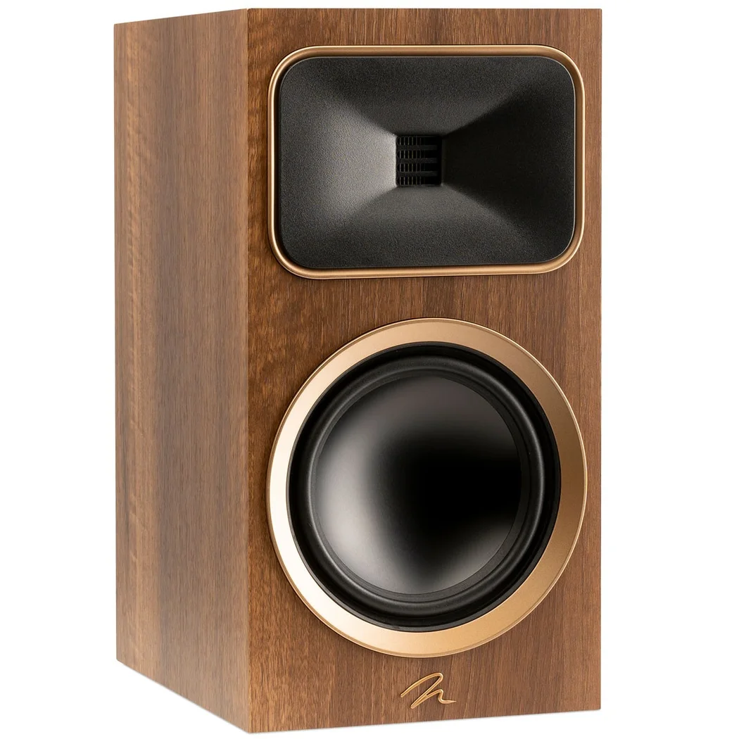 MartinLogan Motion Foundation B2 2-Way Passive Desktop Bookshelf Speakers - Walnut