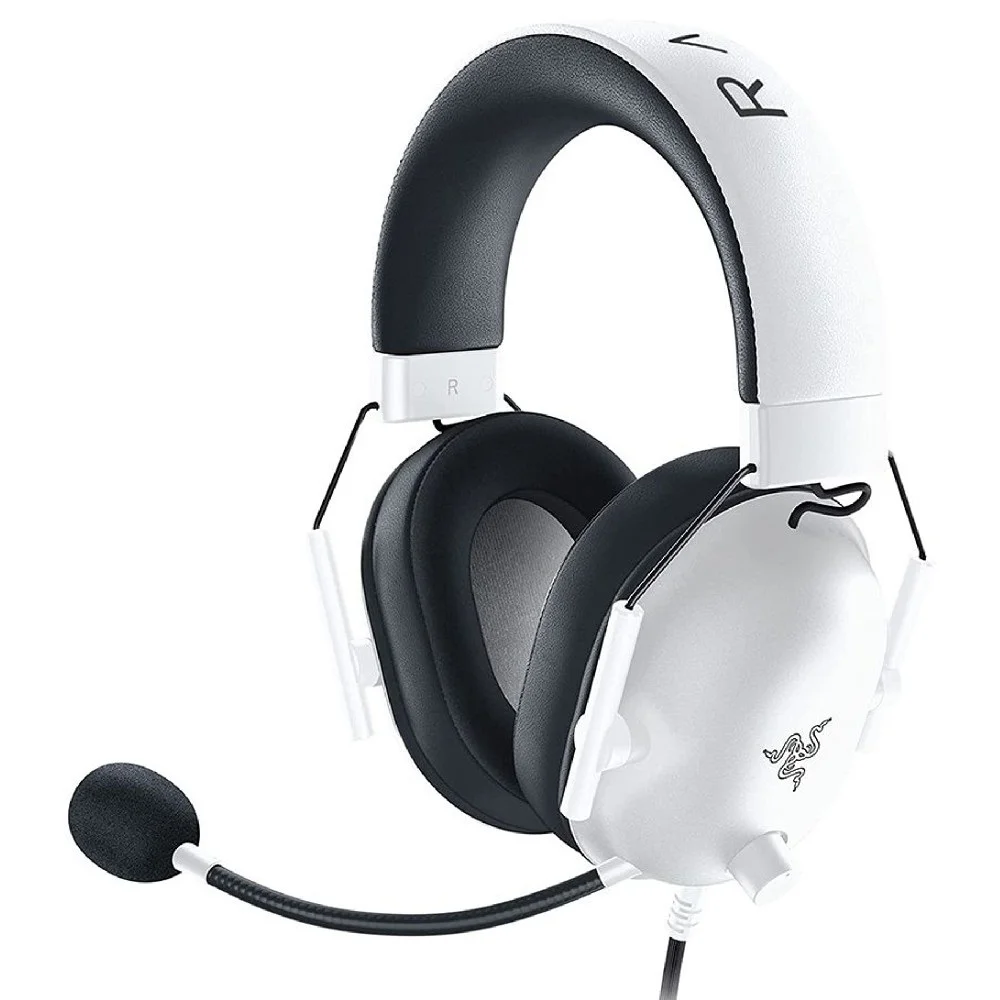Razer BlackShark V2 X 3.5mm Multi-Platform Over-Ear Gaming Headset with Mic - White