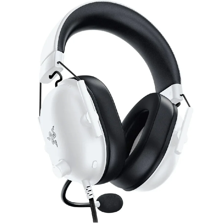 Razer BlackShark V2 X 3.5mm Multi-Platform Over-Ear Gaming Headset with Mic - White