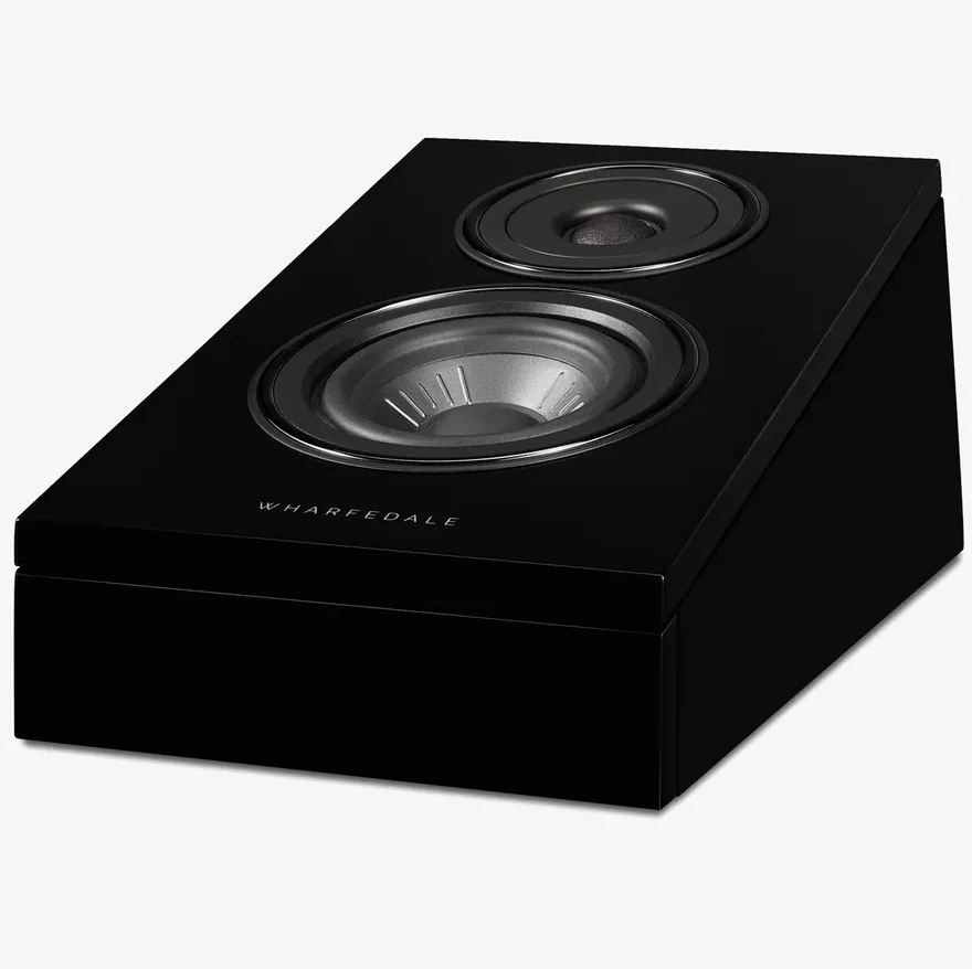 Wharfedale Diamond 12 3D 2-Way Passive Elevation Surround Speakers Black Oak