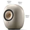 KEF LS LUXE Wireless Bluetooth WiFi Network Desktop Bookshelf Speakers HDMI eARC Dusk Titanium
