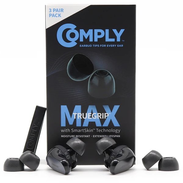 Comply TrueGrip MAX Foam Ear Tips for Bose QuietComfort, QC II & QC Ultra 1&2