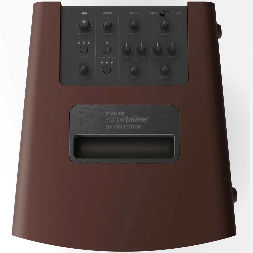 C-Music Hometainer 8M Wireless Bluetooth Portable PA Loudspeaker with Built-In Mixer - Burgundy