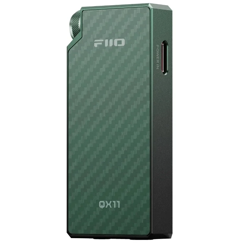 FiiO QX11 Type-C to 3.5mm/4.4mm Balanced Portable USB DAC & Headphone Amplifier Adapter with Mic - Dark Green