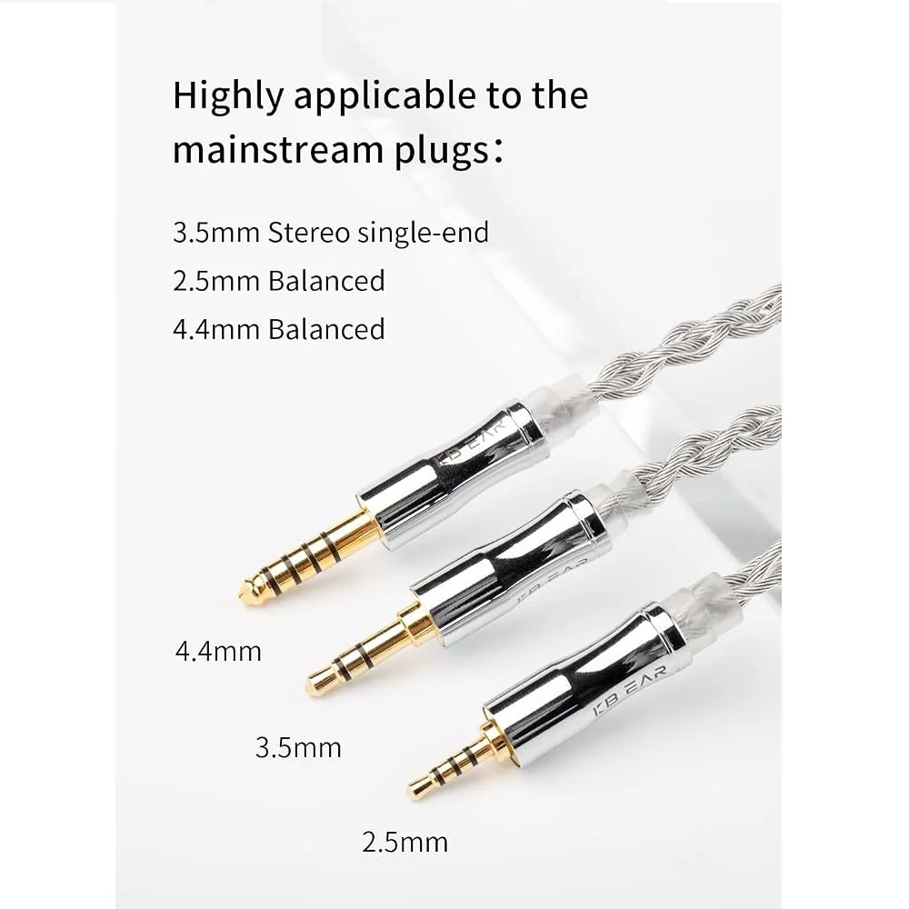 KBEAR Chord 4-core Graphene+Silver-Plated Copper (SPC) Upgrade Cable