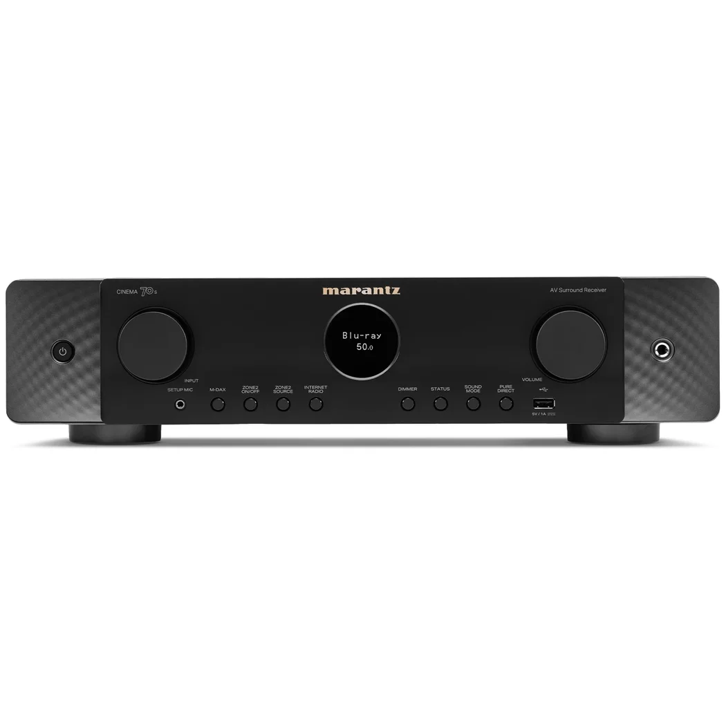 Marantz CINEMA 70 7.2 Channel 8K Hi-Fi Network AV Receiver (with Dolby Atmos, DTS:X) - Black