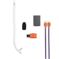 JBL Quantum 650 Wired/Wireless Bluetooth+2.4GHz Multi-Platform Over-Ear Gaming Headset with Mic - White