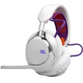 JBL Quantum 950 Wired/Wireless Bluetooth+2.4GHz Multi-Platform Noise-Cancelling Over-Ear Gaming Headset with Mic - White
