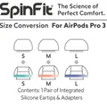 SpinFit AuraFine Silicone Eartips for Apple AirPods Pro 3