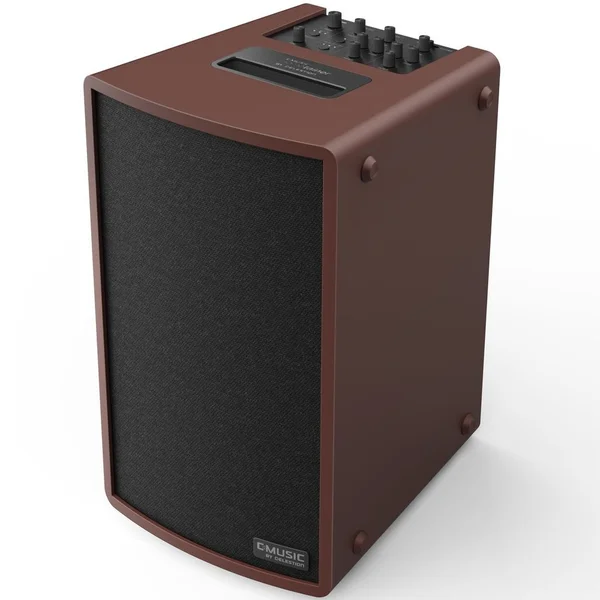 C-Music Hometainer 8M Wireless Bluetooth Portable PA Loudspeaker with Built-In Mixer - Burgundy